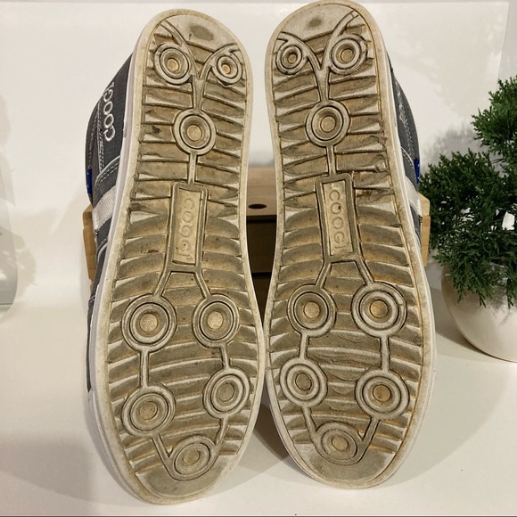 Coogi Men’s Charcoal Chambray Sneakers Size 13 - Picture 8 of 9